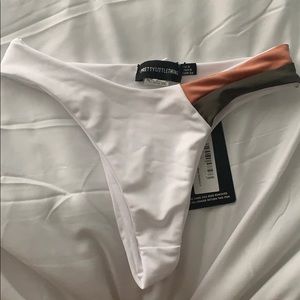 White bathing suit bottoms
